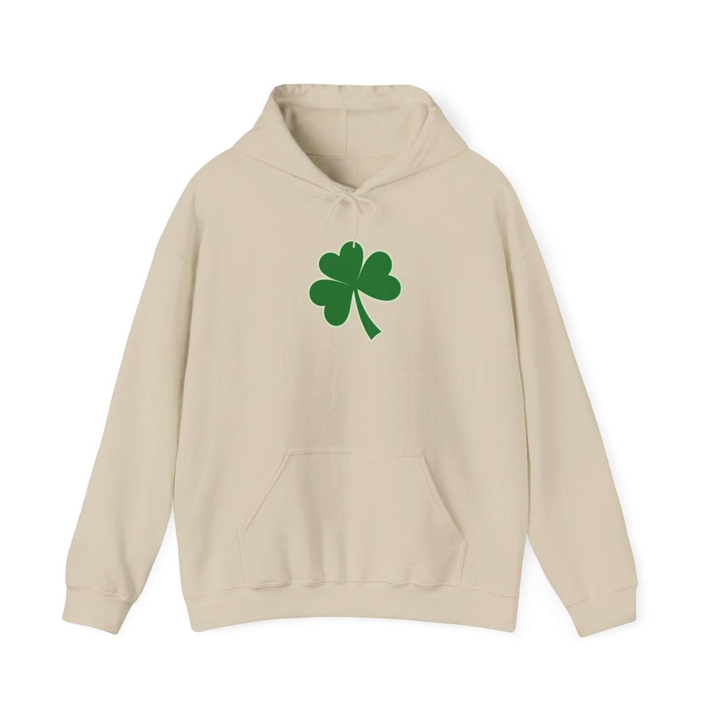 Clover Hoodie — Simple Green Shamrock St. Patrick’s Day Sweatshirt