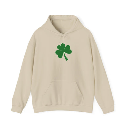 Clover Hoodie — Simple Green Shamrock St. Patrick’s Day Sweatshirt
