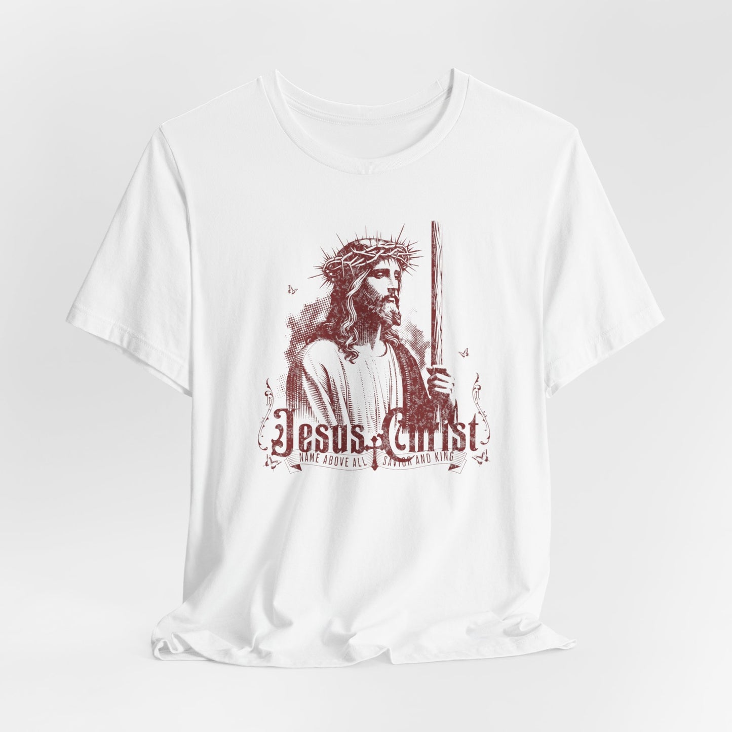 Jesus Christ iconic Tee – Christian Faith T‑Shirt with Crown of Thorns Design