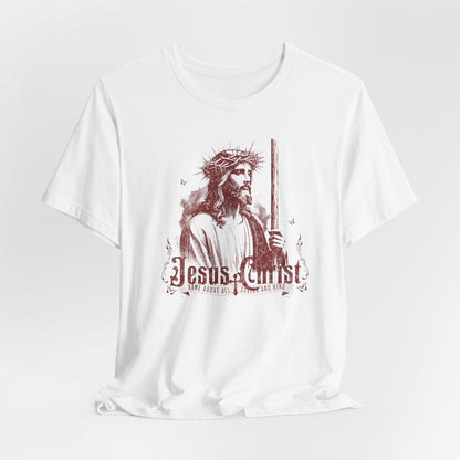 Jesus Christ iconic Tee – Christian Faith T‑Shirt with Crown of Thorns Design