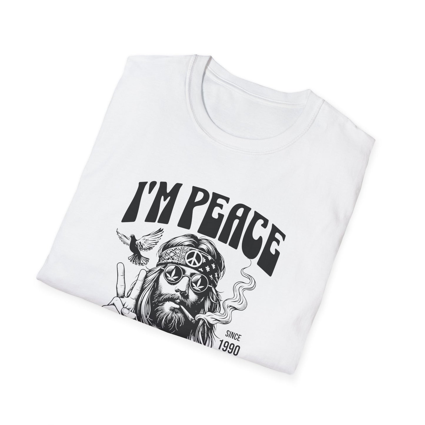 Peaceful Stoner, Unisex Softstyle T-Shirt