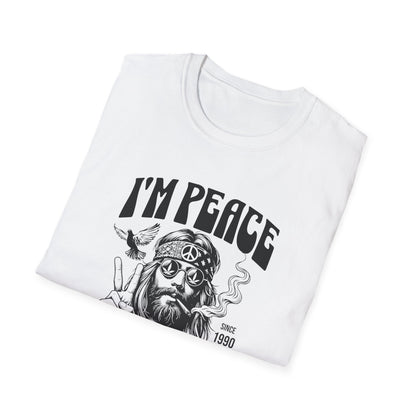 Peaceful Stoner, Unisex Softstyle T-Shirt