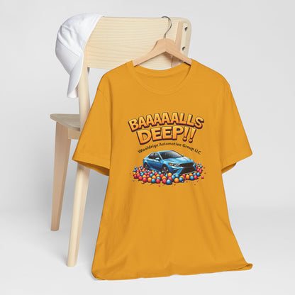 Baaaallls Deep, Unisex Jersey Short Sleeve Tee
