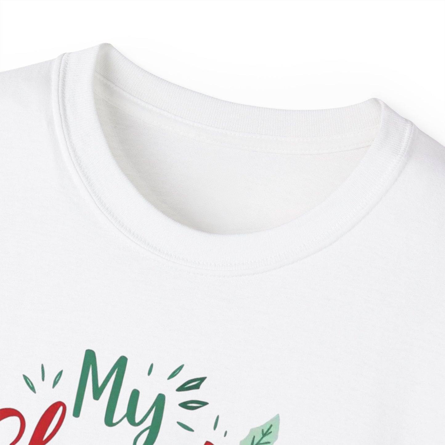 Christmas Coffee Tee - "My Christmas Spirit Needs Coffee" Holiday T-Shirt