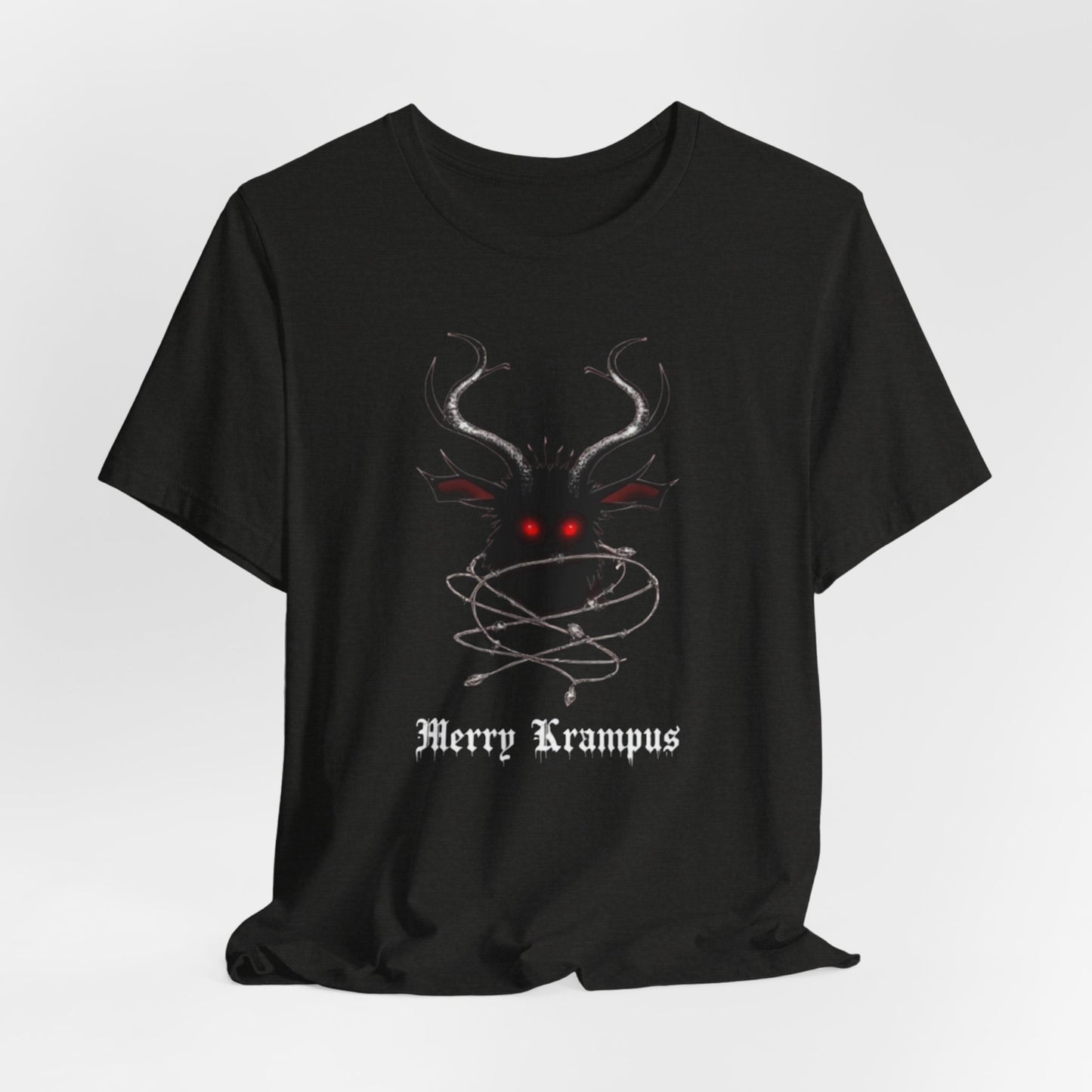 Krampus Graphic Tee — "Merry Krampus" Holiday Horror T-Shirt