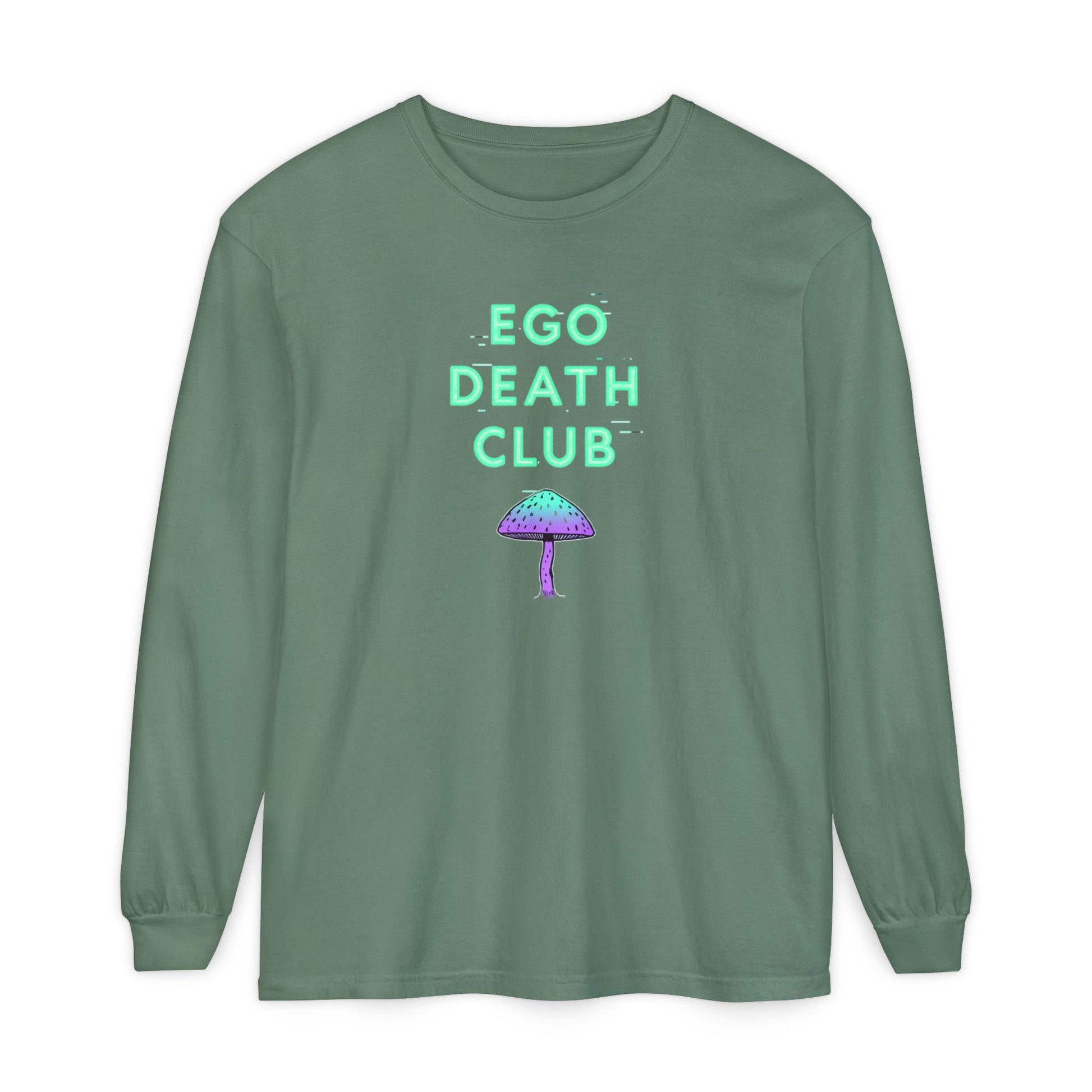 Ego Death Club Long Sleeve T-Shirt, Unisex Tee, Casual Wear, Gift for Friends, Trendy Fashion - Psychonaut Swag
