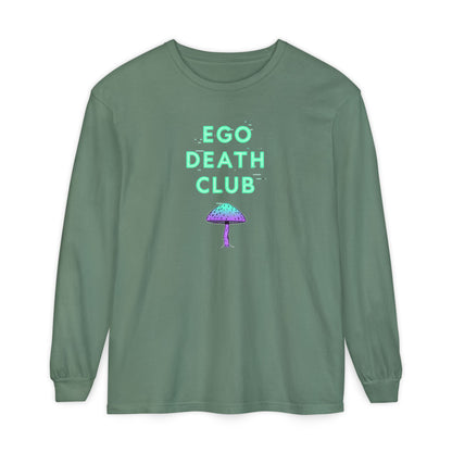 Ego Death Club Long Sleeve T-Shirt, Unisex Tee, Casual Wear, Gift for Friends, Trendy Fashion - Psychonaut Swag