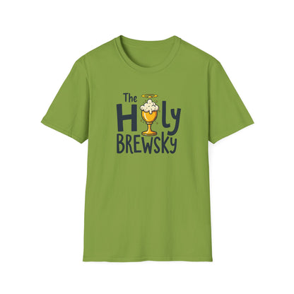 Holy Brewski Unisex T-Shirt, Funny Beer Tee, Gift for Beer Lovers, Party Shirt, Casual Wear, Birthday Gift - Psychonaut Swag