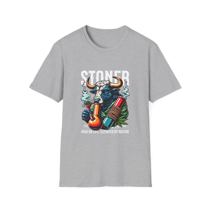 Stoner Bull, Unisex Softstyle T-Shirt