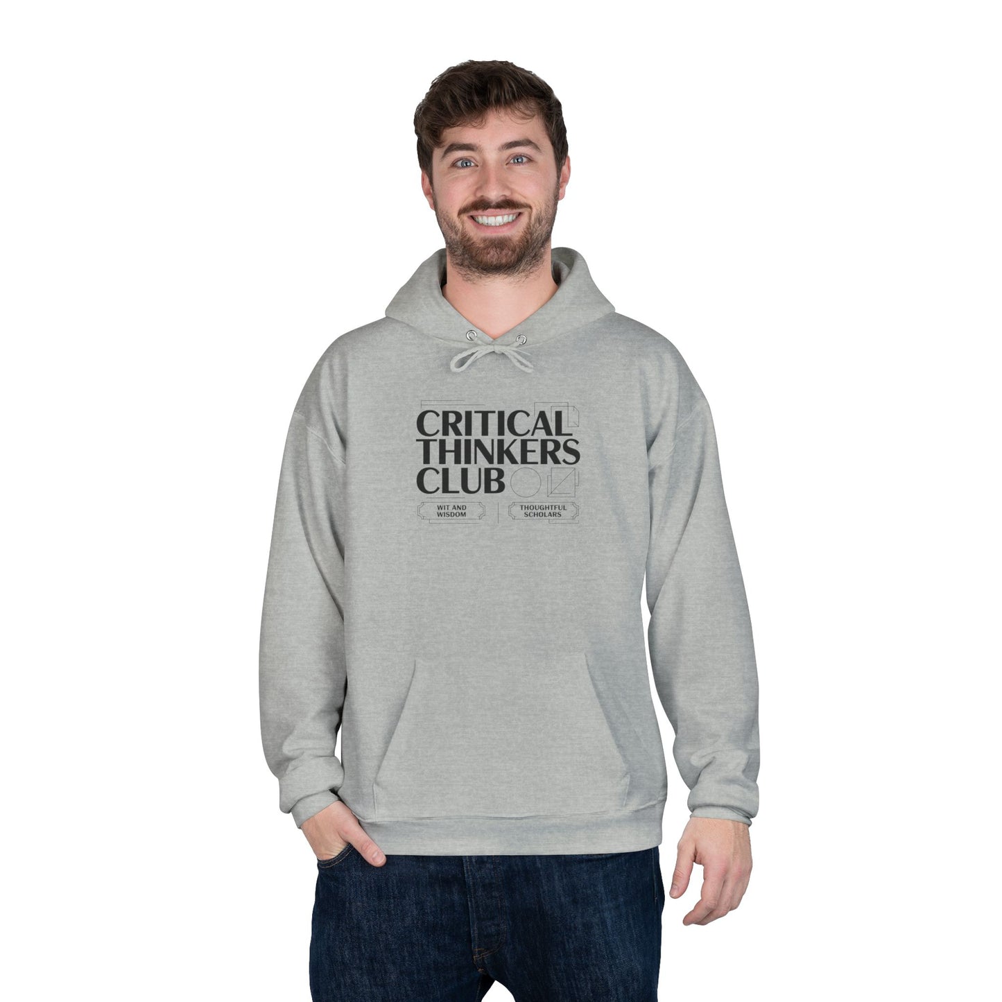Critical Thinkers Club Hoodie — Graphic Pullover for Students & Intellectuals