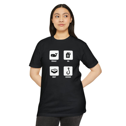 Whale, Oil, Beef, Hooked Icon Graphic Tee