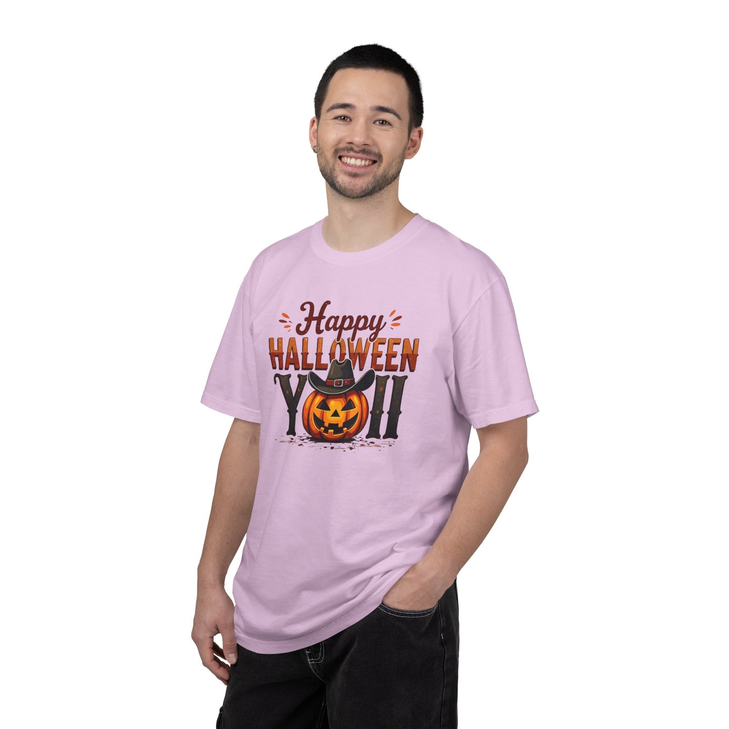 Halloween T-Shirt — "Happy Halloween You" Pumpkin Witch Graphic
