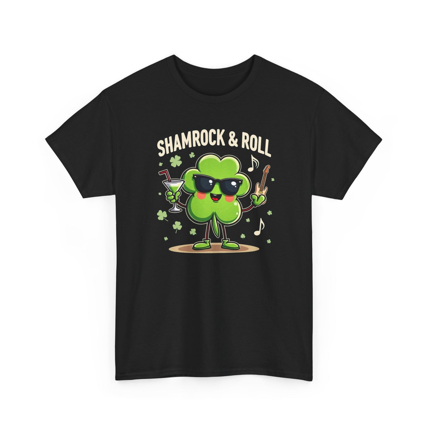 Shamrock & Roll T‑Shirt — St. Patrick’s Day Lucky Clover Graphic Tee