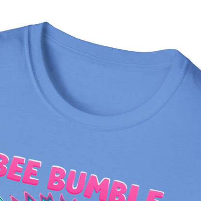 Bee Bumble T-Shirt, Retro Graphic Tee, Softstyle Unisex Shirt, Summer Fashion, Gift for Beekeepers, Eco-Friendly Tee - Psychonaut Swag