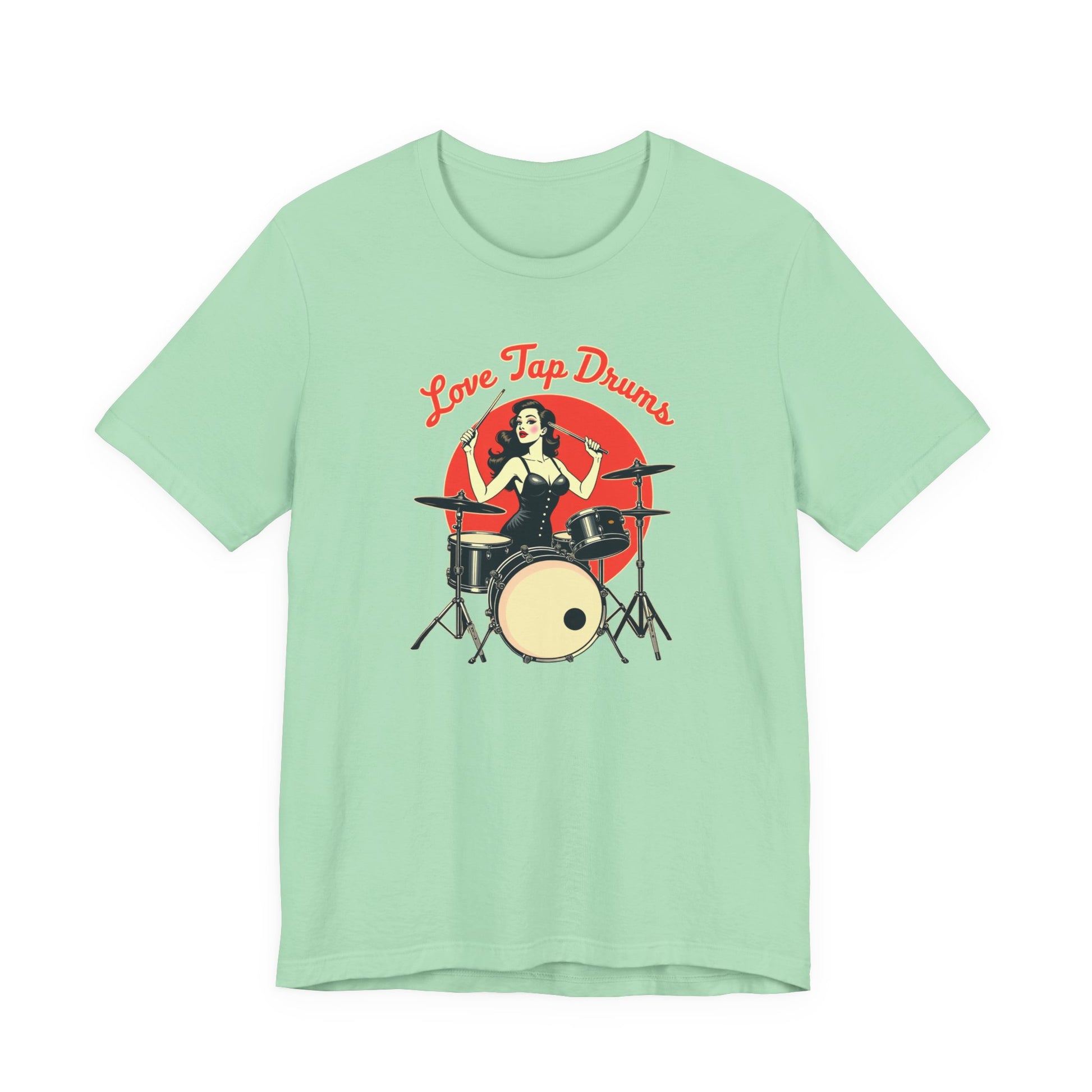 Love Tap Drums, Drummer Tee - Perfect for Music Lovers, Band Merch, Gifts for Musicians, Concerts, Casual Wear, Love Tap Drums - Psychonaut Swag