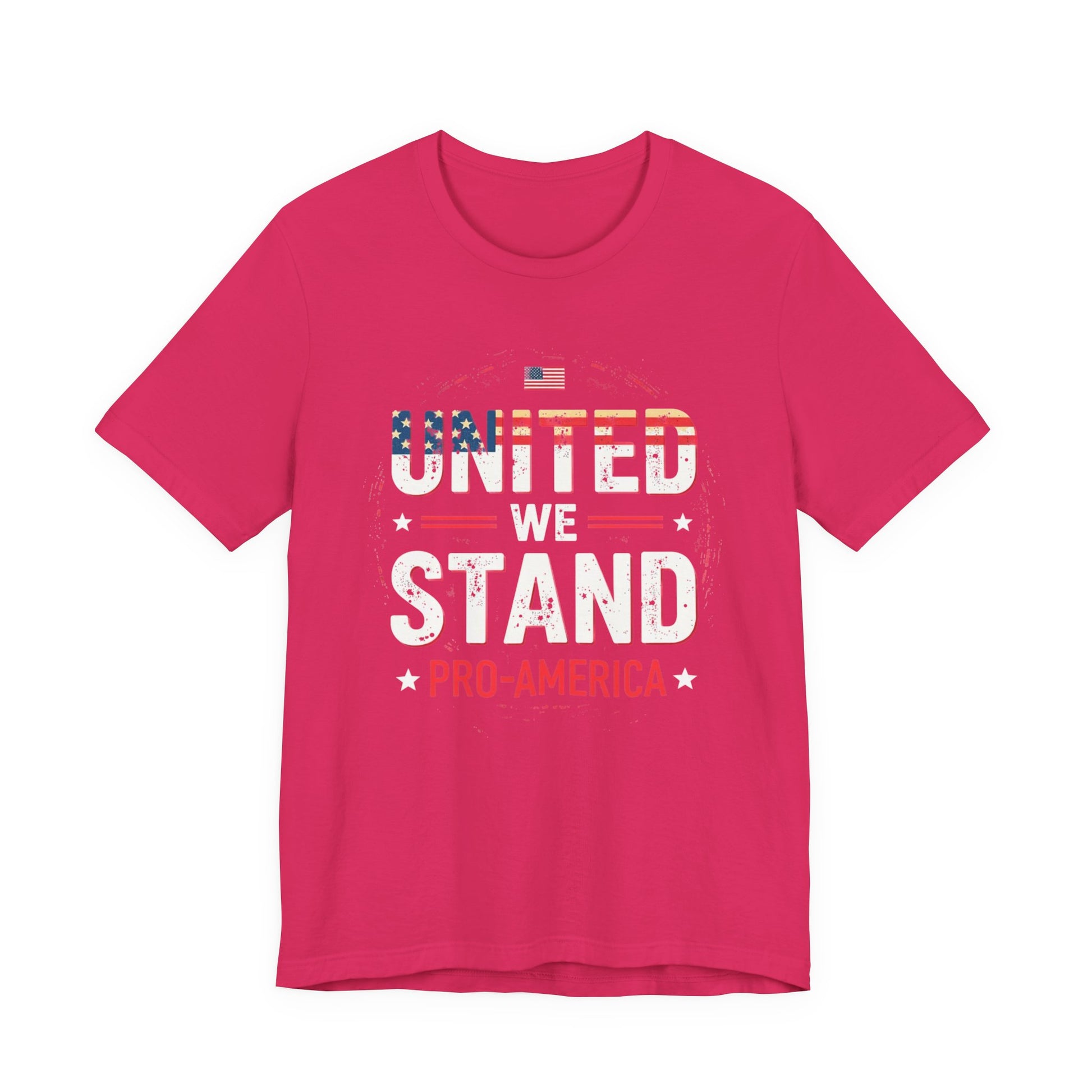 United We Stand Pro-America Unisex Tee - Casual Patriotic Shirt - Psychonaut Swag