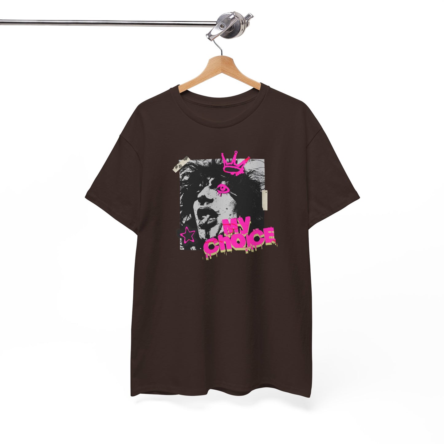 My Choice Graphic Tee — Punk Dog Crown Vintage Streetwear T‑Shirt