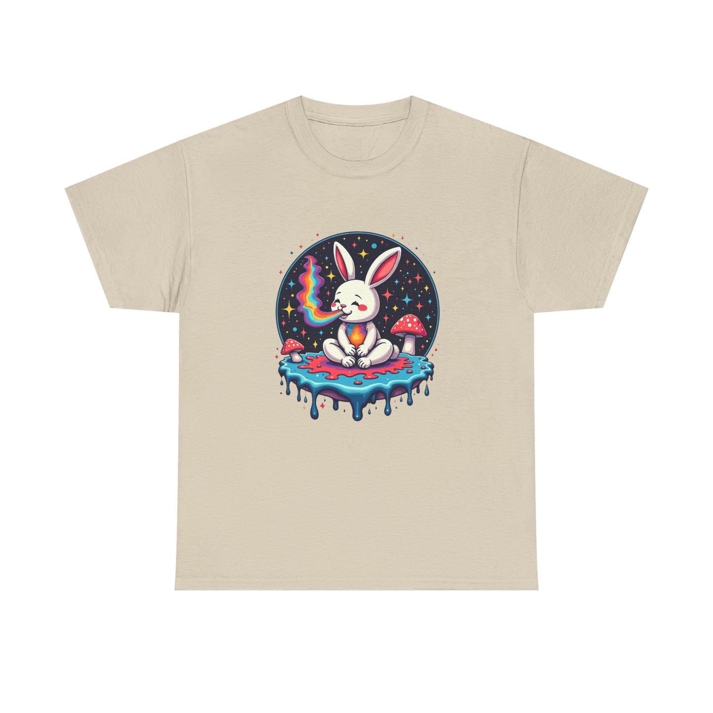 Mystical Bunny Tee — Cute Meditating Rabbit Graphic T-Shirt