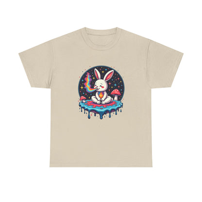Mystical Bunny Tee — Cute Meditating Rabbit Graphic T-Shirt