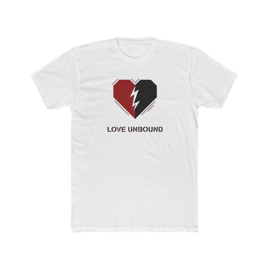 Love Unbound Heart Tee — Split Lightning Heart Graphic T‑Shirt