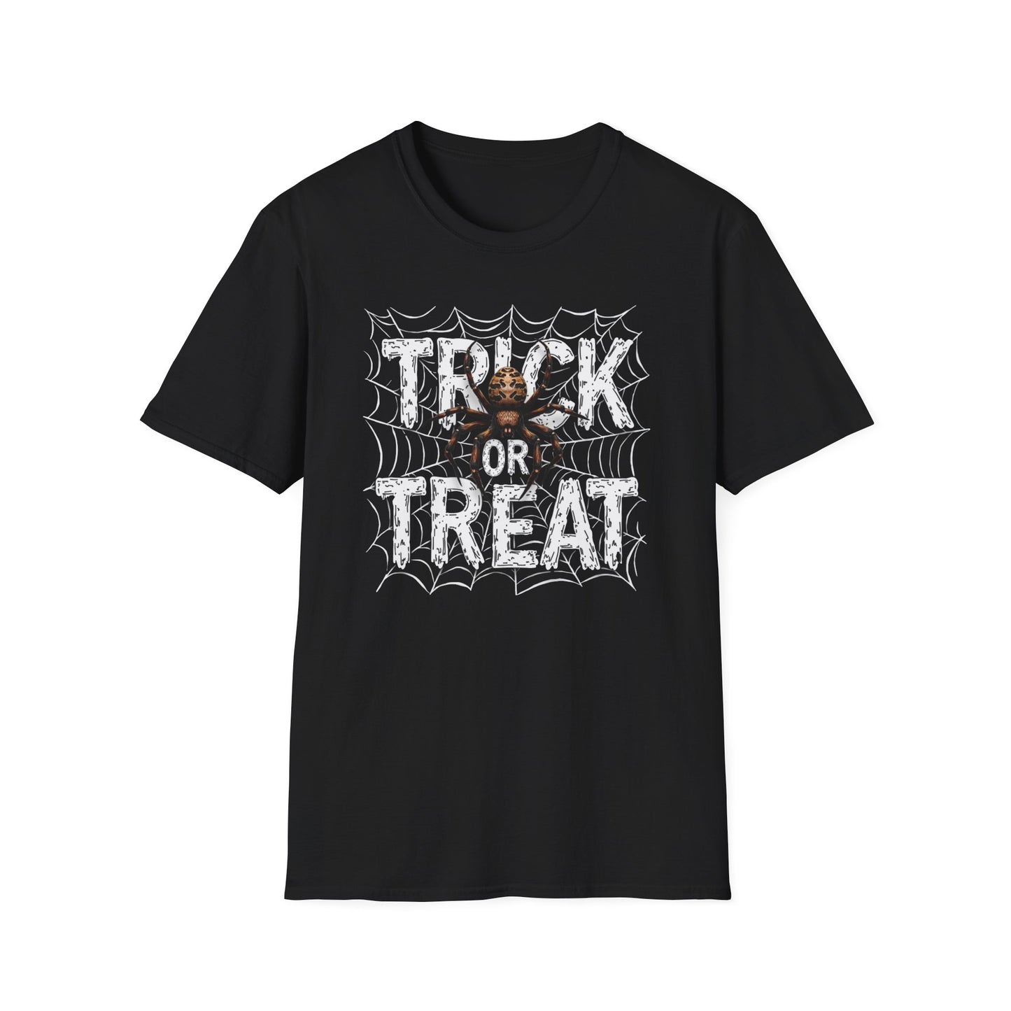 Trick or Treat Spider Tee — Halloween Graphic T-Shirt
