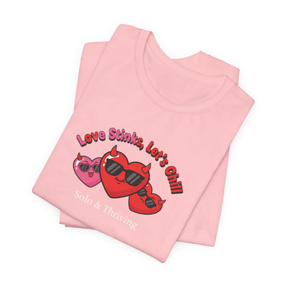 Love Smiles Tee — Retro Heart Sunglasses Graphic T-Shirt