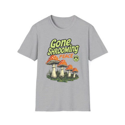 Gone Shrooming Unisex T-Shirt - Funny Mushroom Tee for Nature Lovers, Gift for Hikers, Campers, and Outdoor Enthusiasts - Psychonaut Swag