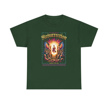 Resurrection Graphic Tee — Vintage Religious Revival T-Shirt