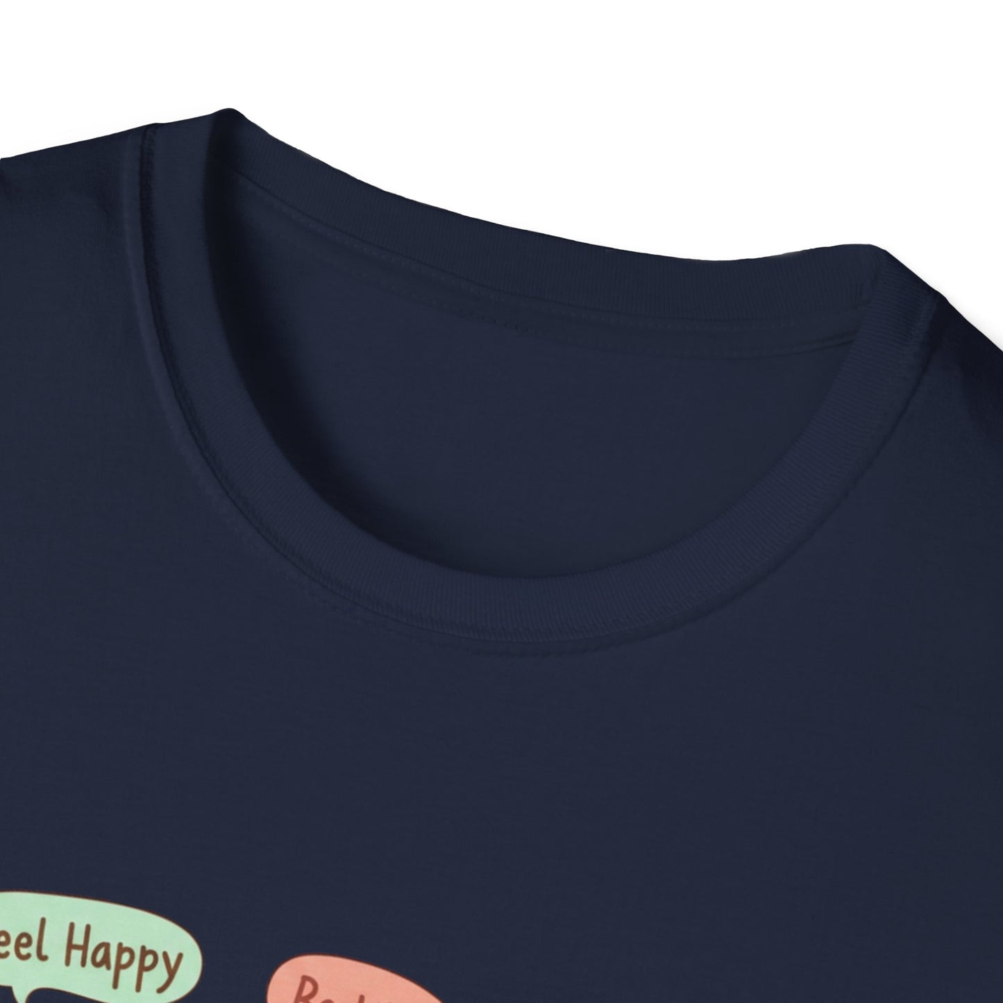Cute Kawaii Pets T-Shirt — 'Feel Happy, Be Wise, Be Kind' Cartoon Cat Owl Dog Tee