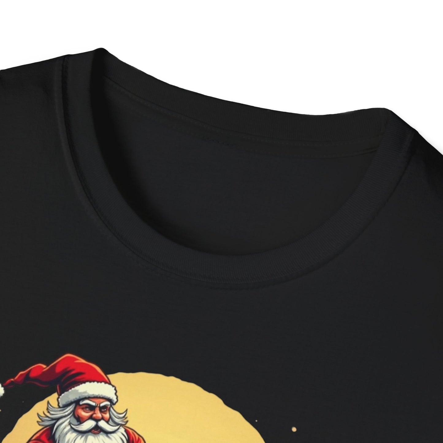 Santa Riding T-Rex T-Shirt — Funny Christmas Dino Tee