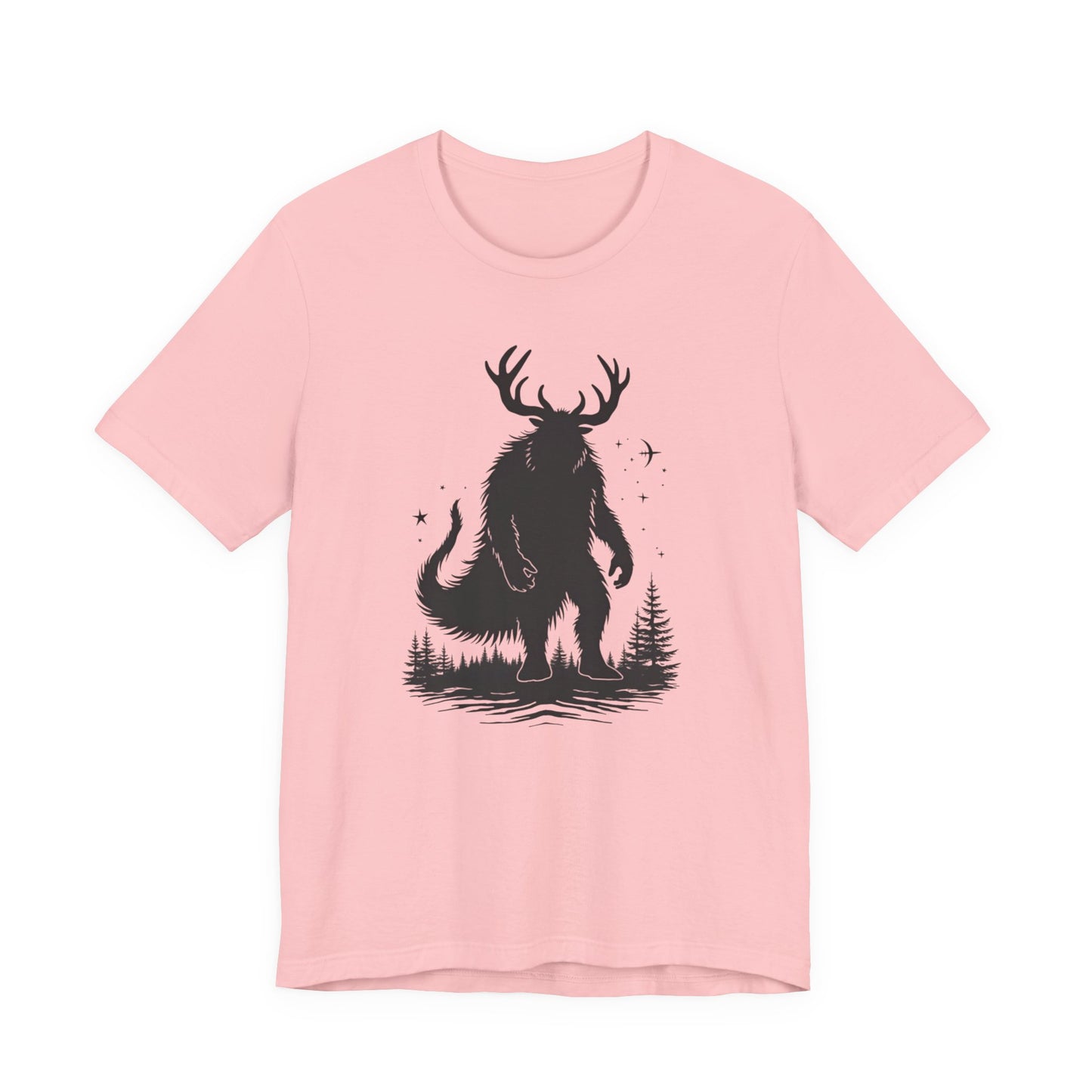 Krampus Squatch T-Shirt — Deer-Antlered Sasquatch Graphic Tee