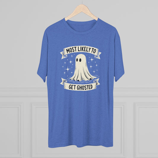 Most Likely To Get Ghosted T-Shirt — Cute Retro Ghost Halloween Tee