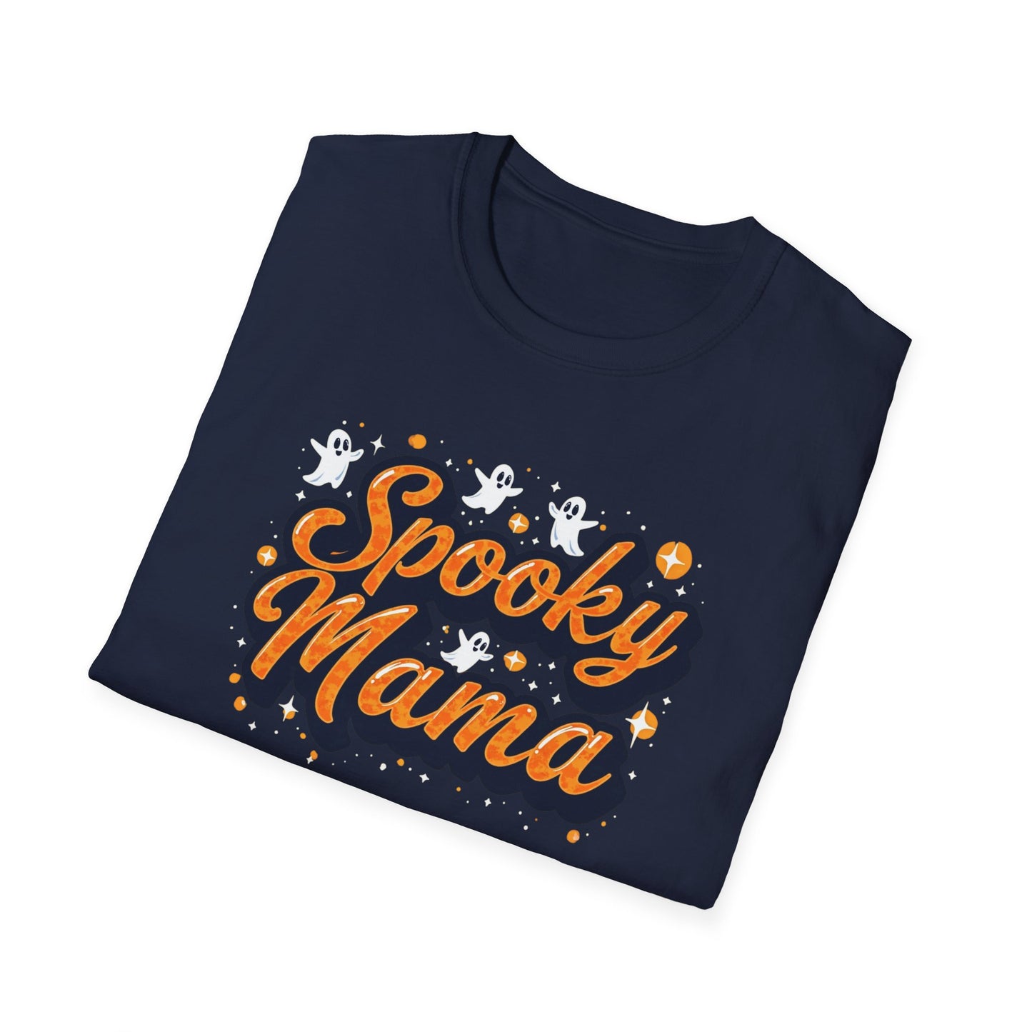 Spooky Mama T-Shirt — Halloween Mom Tee with Cute Ghosts