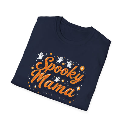 Spooky Mama T-Shirt — Halloween Mom Tee with Cute Ghosts