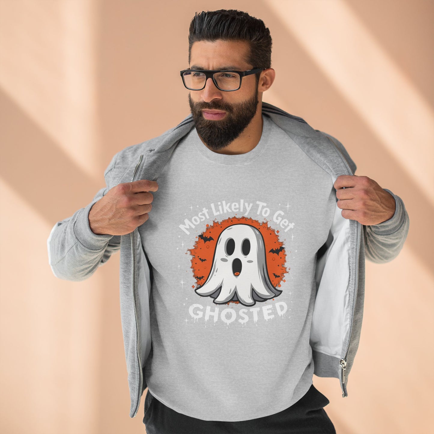 Most Likely To Get Ghosted Sweatshirt — Cute Halloween Ghost Crewneck