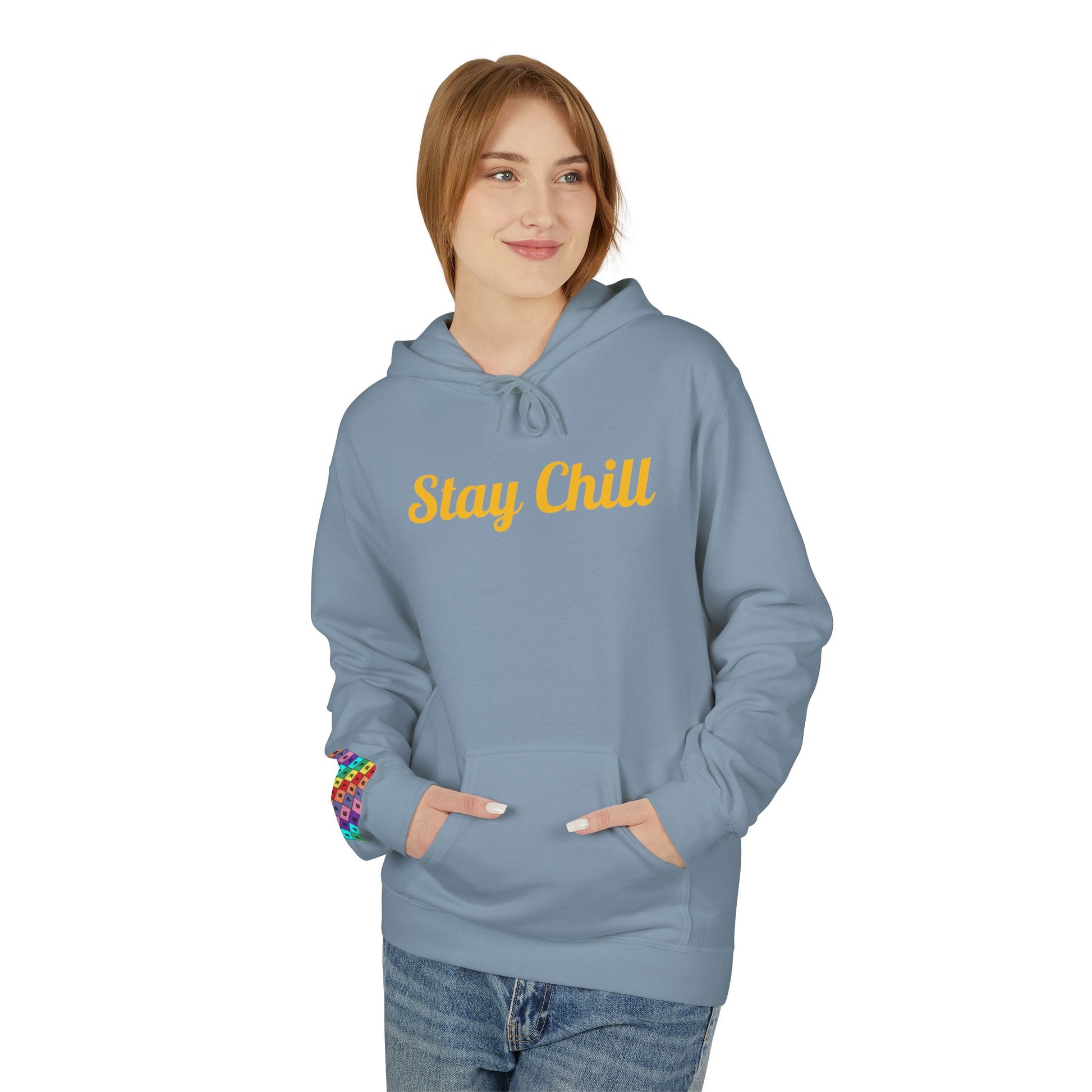 Stay Chill Unisex Midweight Softstyle Fleece Hoodie - Psychonaut Swag