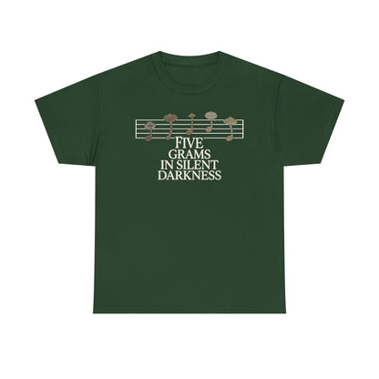 Vintage Music Tee — "Five Grams in Silent Darkness" Graphic Shirt