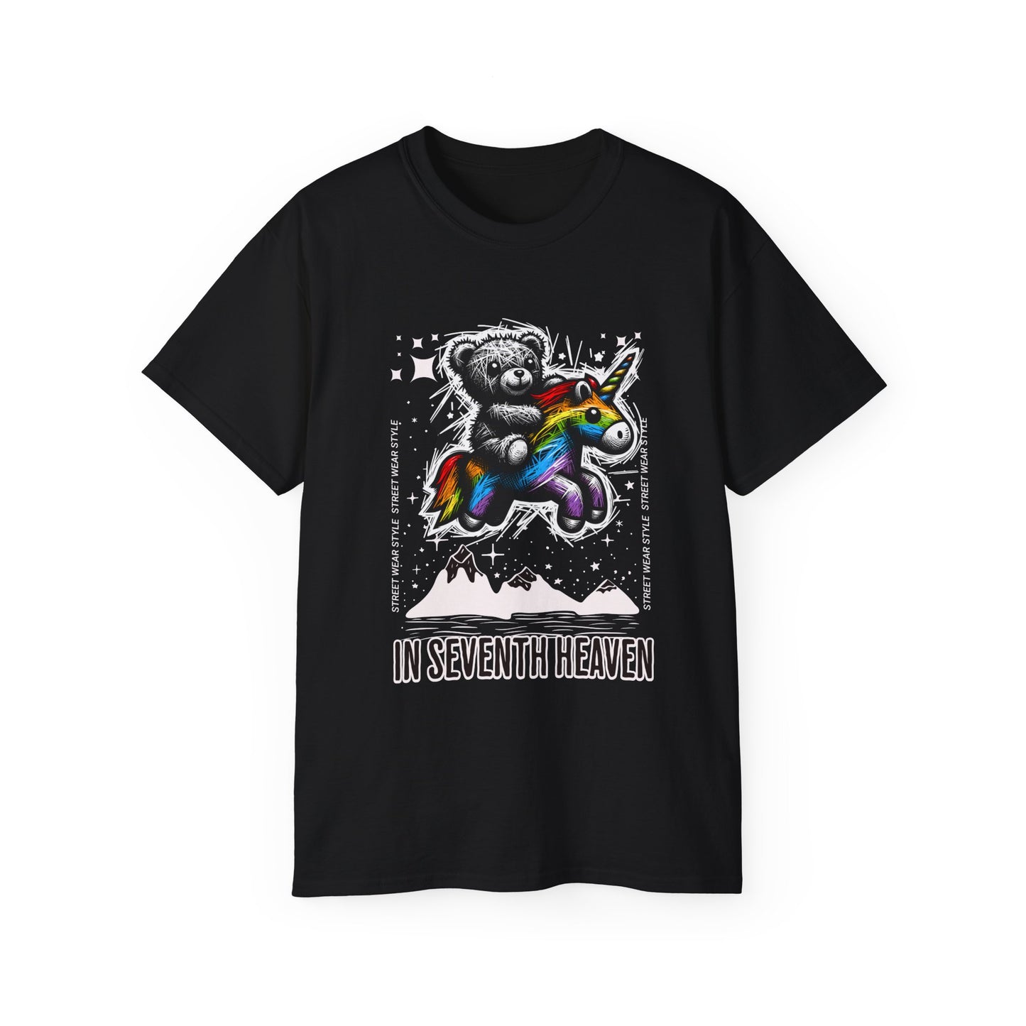 Bear Riding Unicorn, Unisex Ultra Cotton Tee