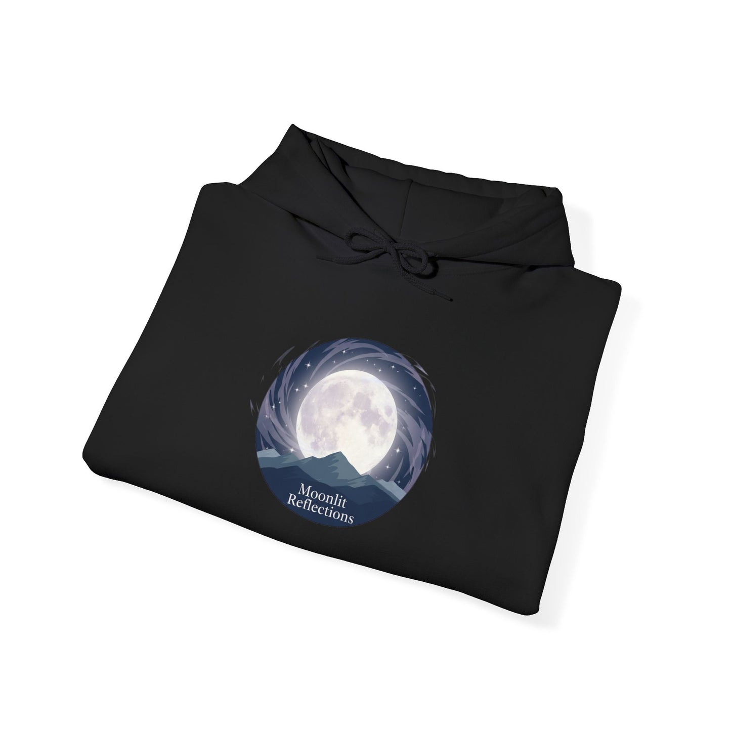 Moonlit Cove Hoodie – Serene Nightscape Graphic Sweatshirt