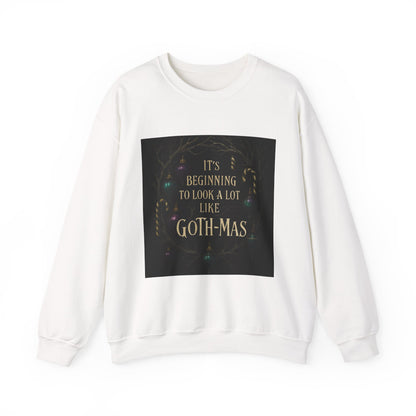 Goth‑Mas Crewneck Sweatshirt — "It's Beginning to Look a Lot Like Goth‑Mas" Holiday Gothic Sweater