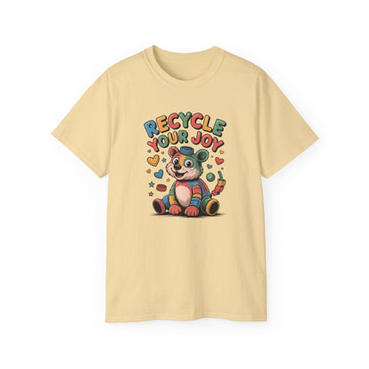 Recycle Your Joy Panda Tee — Cute Eco-Friendly Positive Message T-Shirt