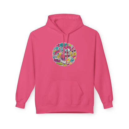 Colorful Retro Doodles Graphic Pullover