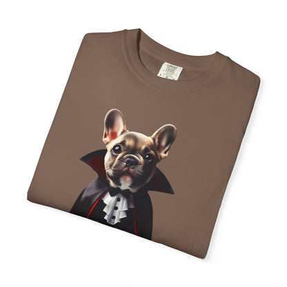 Funny French Bulldog Vampire T-Shirt, Pet Lover Gift, Halloween Costume Tee, Dog Theme Apparel, Unisex Graphic Shirt