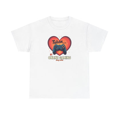 Taken by Online Gaming T-Shirt — Gamer Love Heart Controller Tee