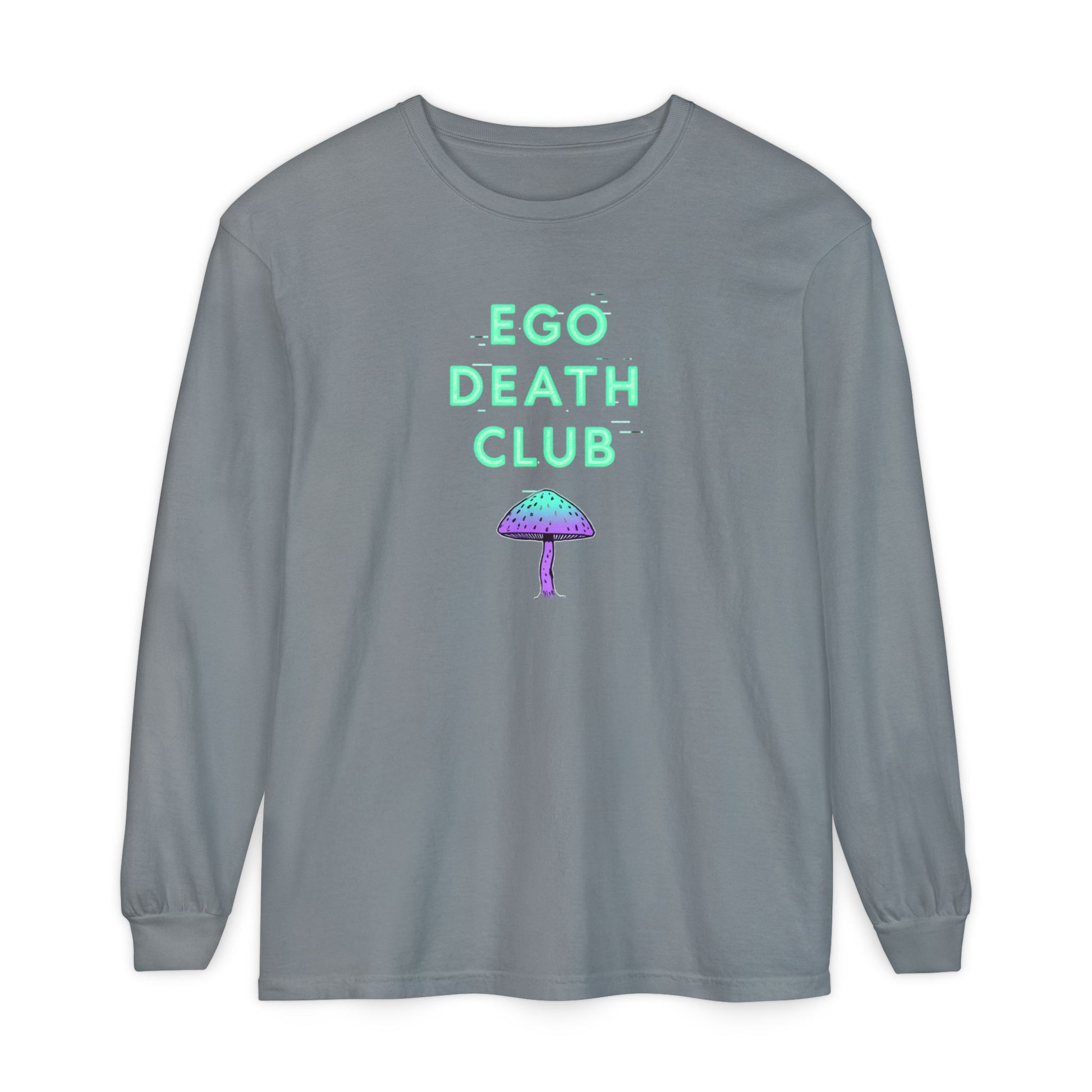 Ego Death Club Long Sleeve T-Shirt, Unisex Tee, Casual Wear, Gift for Friends, Trendy Fashion - Psychonaut Swag