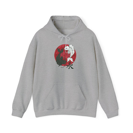 Yin Yang Koi, Unisex Heavy Blend™ Hooded Sweatshirt