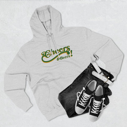 Cheers & Beers Hoodie — Retro Script St. Patrick’s Day Sweatshirt