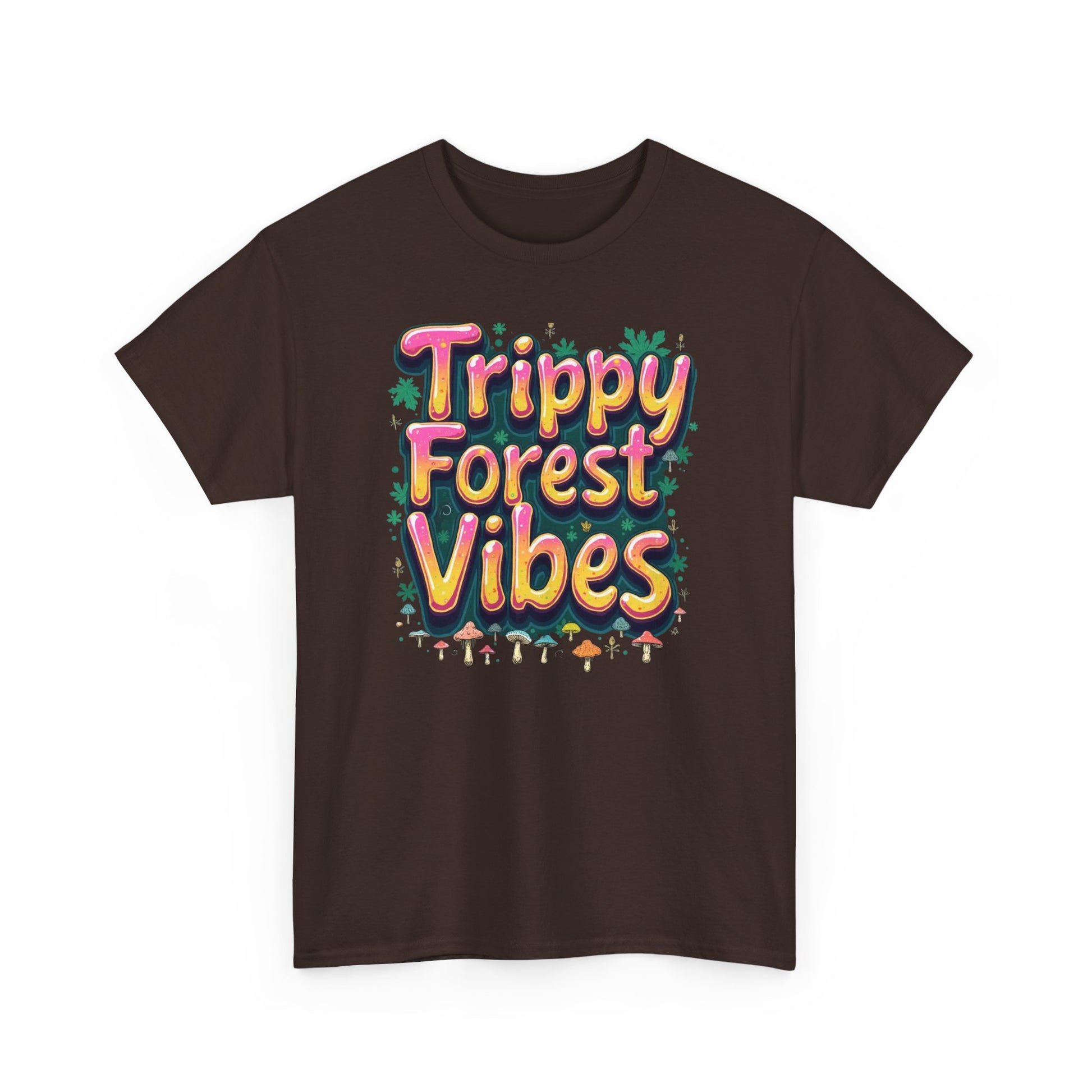 Trippy Forest Vibes Tee, Unisex Cotton T-Shirt, Bohemian Graphic Tee, Psychedelic Shirt, Nature Lover Gift, Festival Apparel - Psychonaut Swag