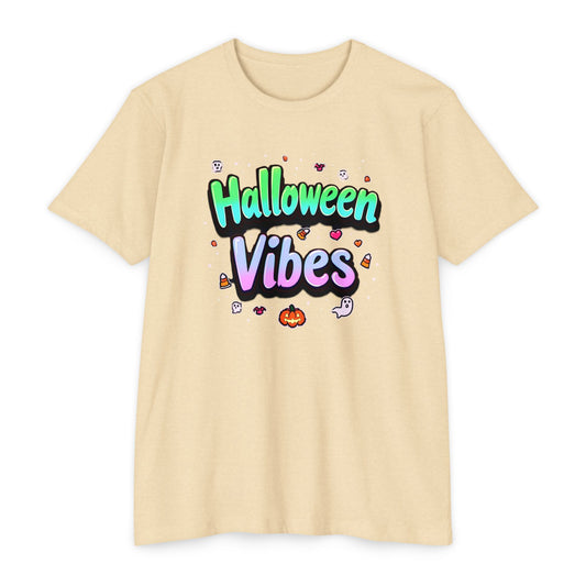 Halloween Vibes tee, Unisex T-Shirt, Spooky Graphic Tee, Fall Fashion, Halloween Costume, Casual Wear, Trick or Treat Shirt