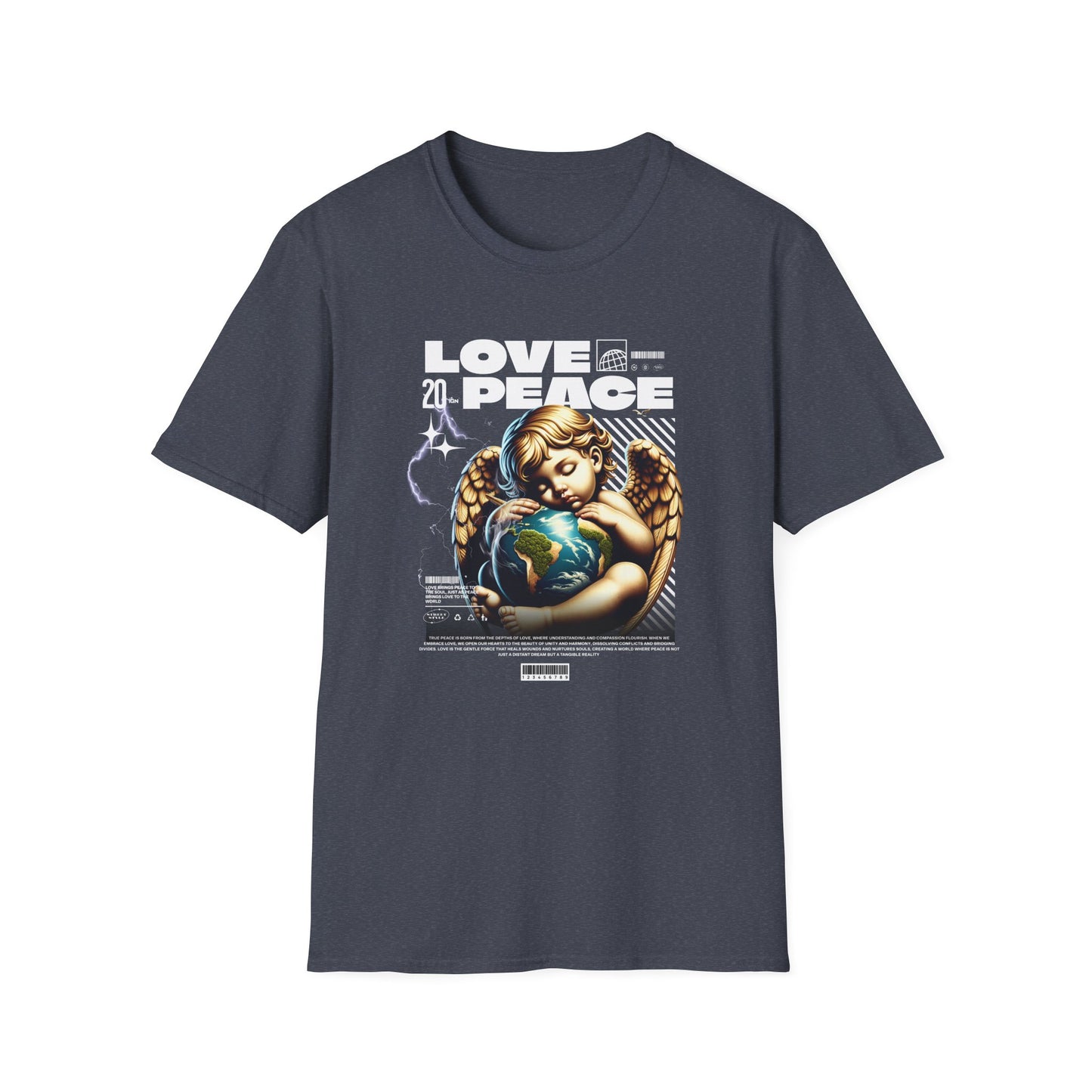 Love and Peace, Unisex Softstyle T-Shirt
